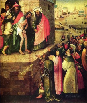 este es un ecce humano homo cristiano religioso de Hieronymus Bosch Pinturas al óleo